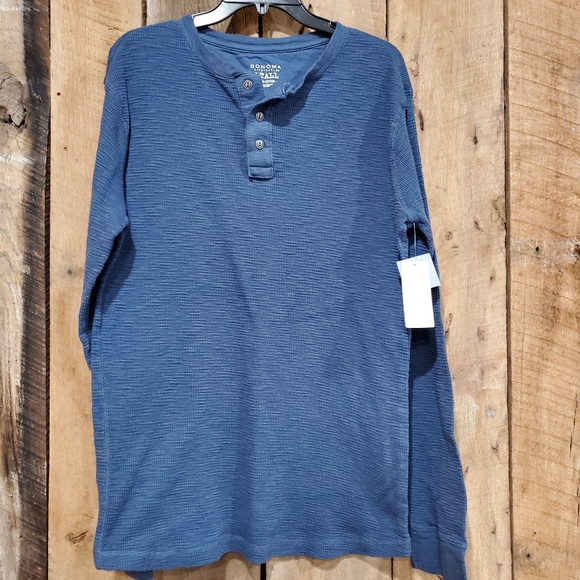 🆕️ Sonoma Large Tall Henley - Picture 1 of 4
